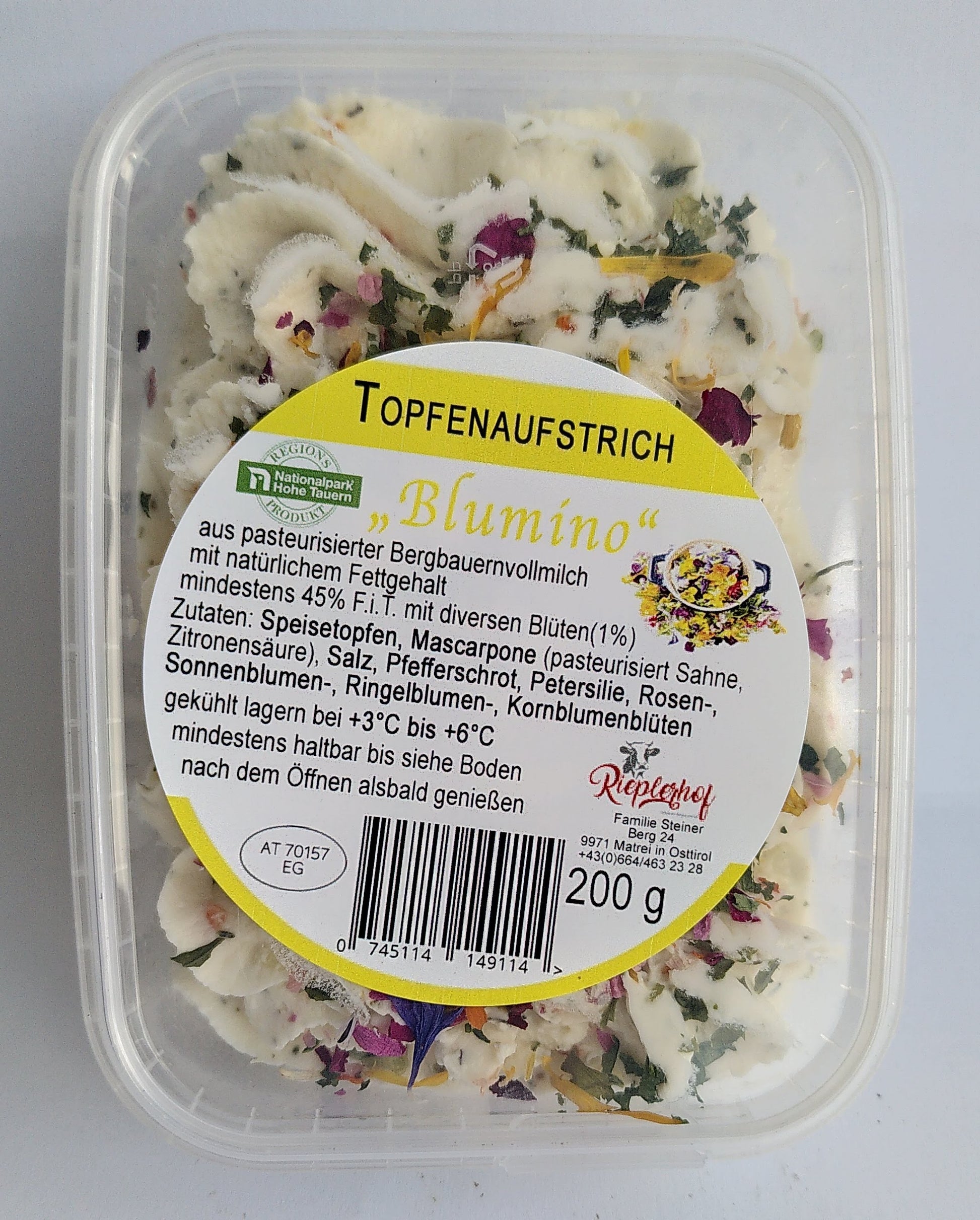 Topfenaufstrich "Blumino"