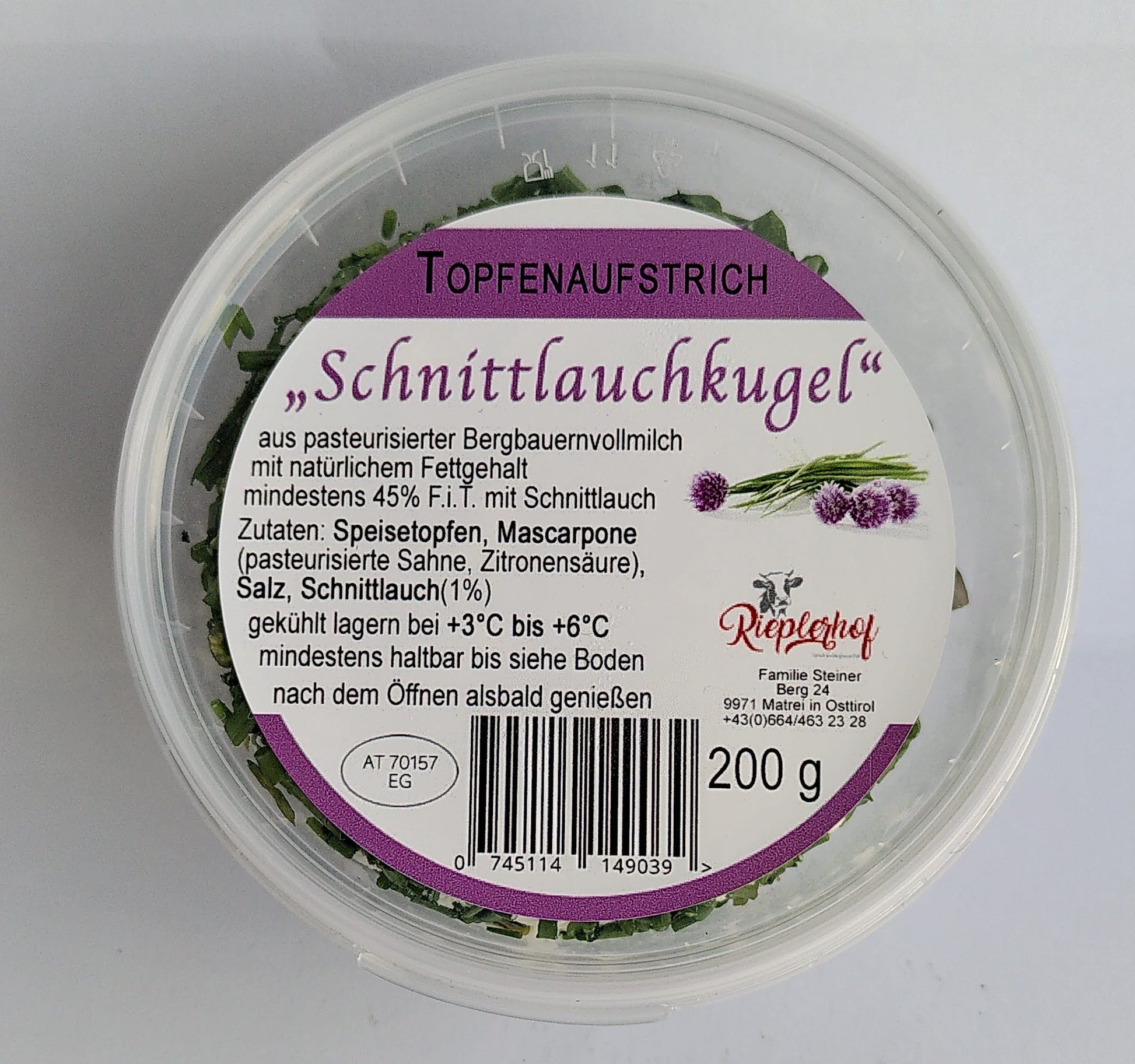 Topfenaufstrich "Schnittlauchkugeln"
