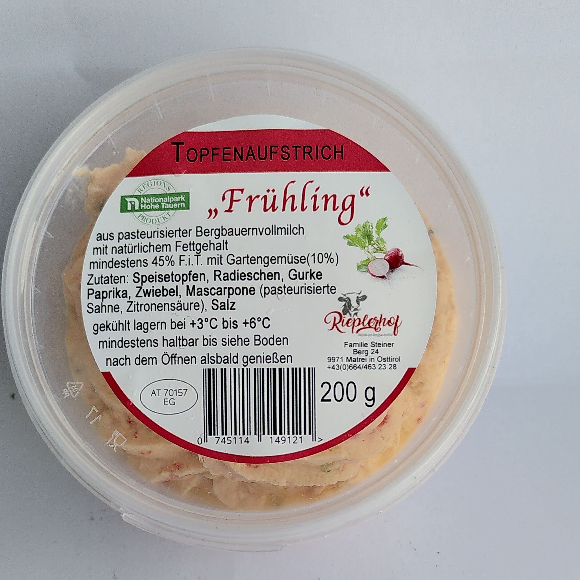 Topfenaufstrich "Frühling"