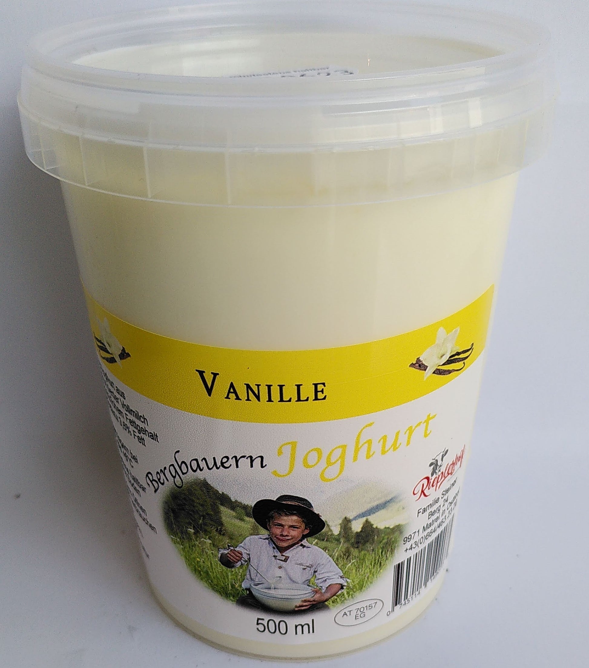 Bergbauern Joghurt Vanille 500ml